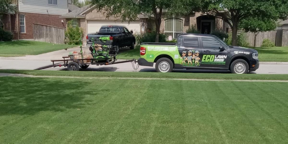 Commercial grounds care on a business property